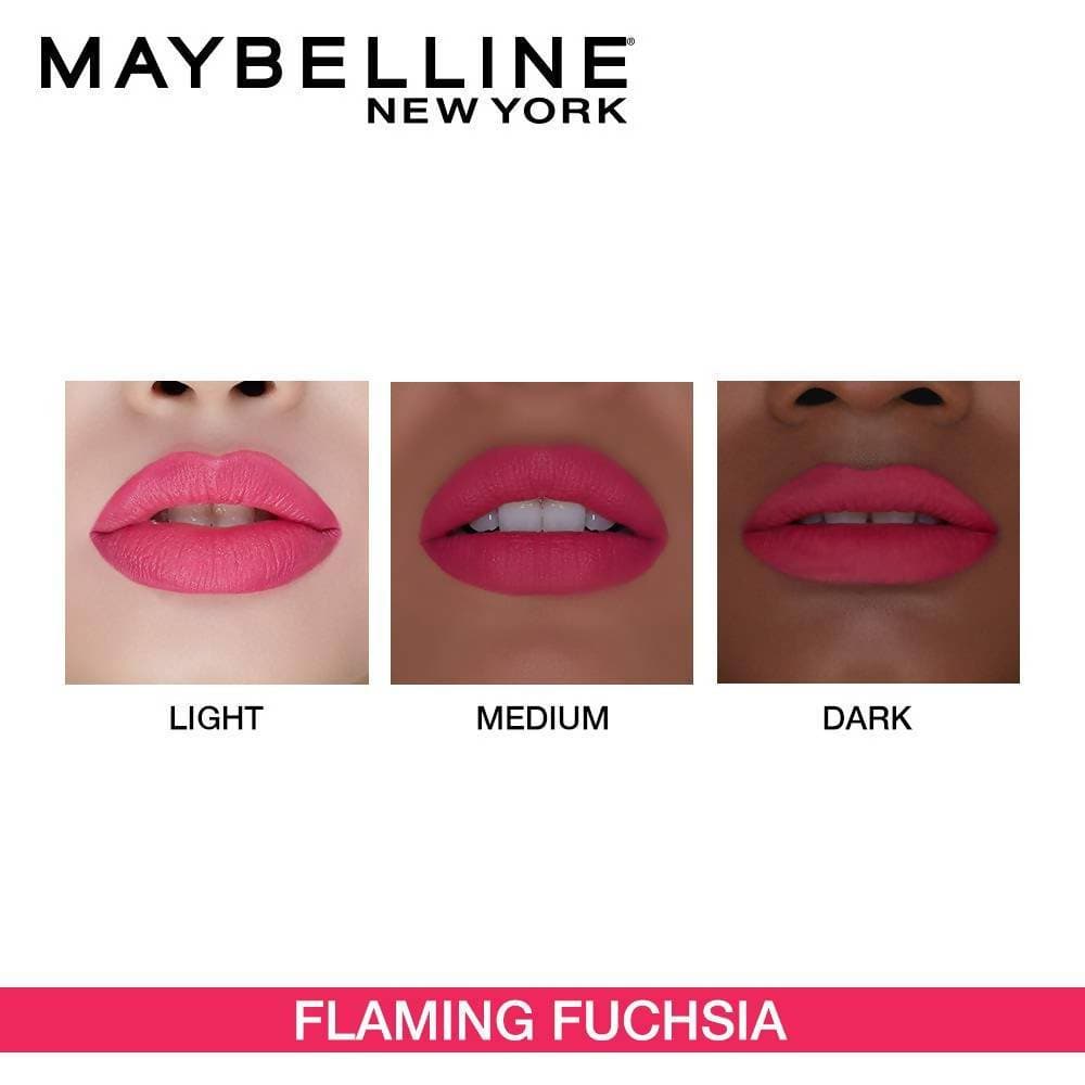 Price York at Fuchsia Color Sensational New Matte Creamy Flaming Best Lipstick / | 630 Distacart Buy Maybelline Online
