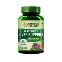 Thumbnail for Himalayan Organics Plant Based Liver Support + Milk Thistle, Whole Food: 60 Vegetarian Capsules