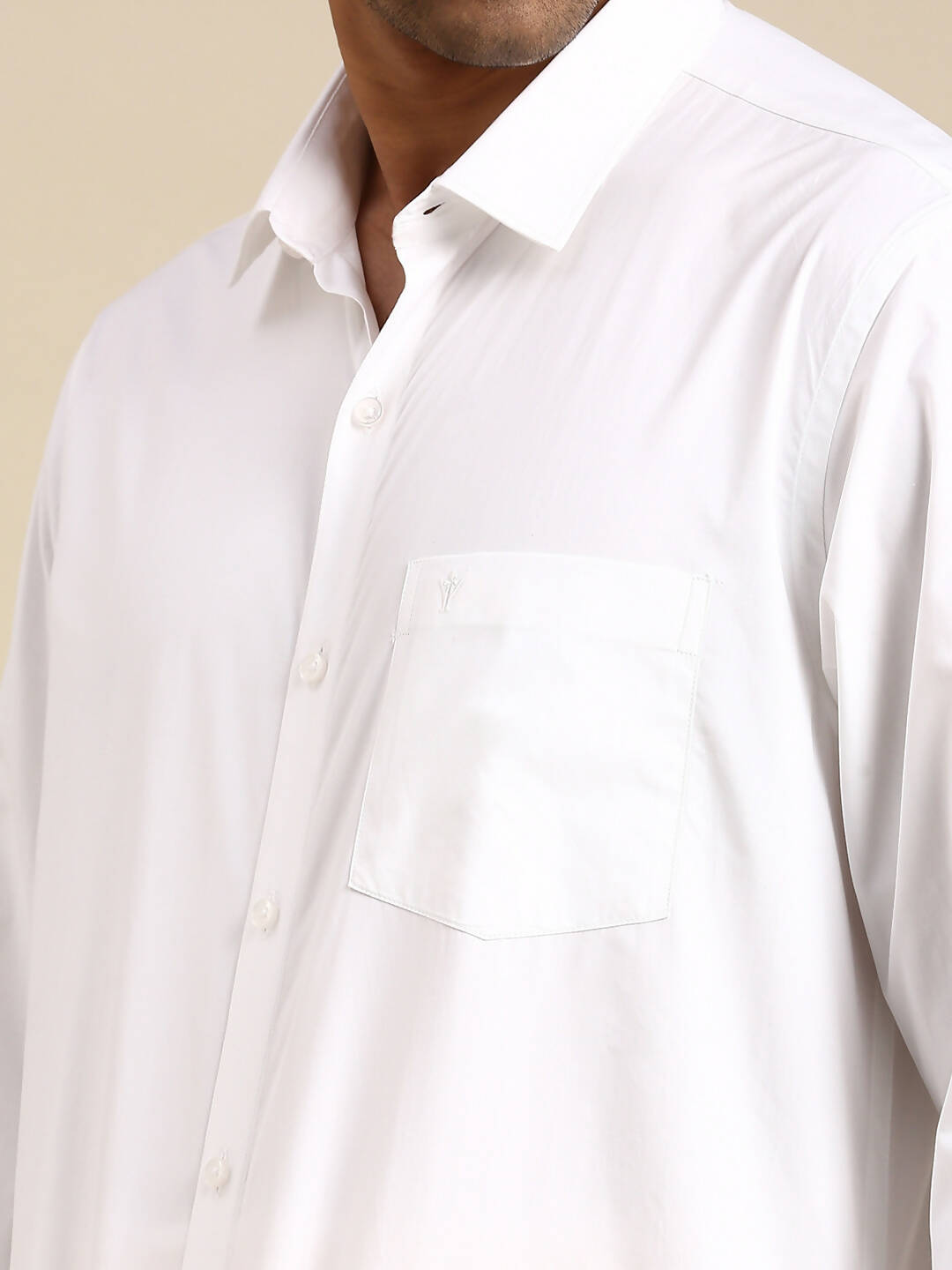 Ramraj Cotton Mens Full Sleeve White Shirt Plus Size - Pure Cotton - Distacart