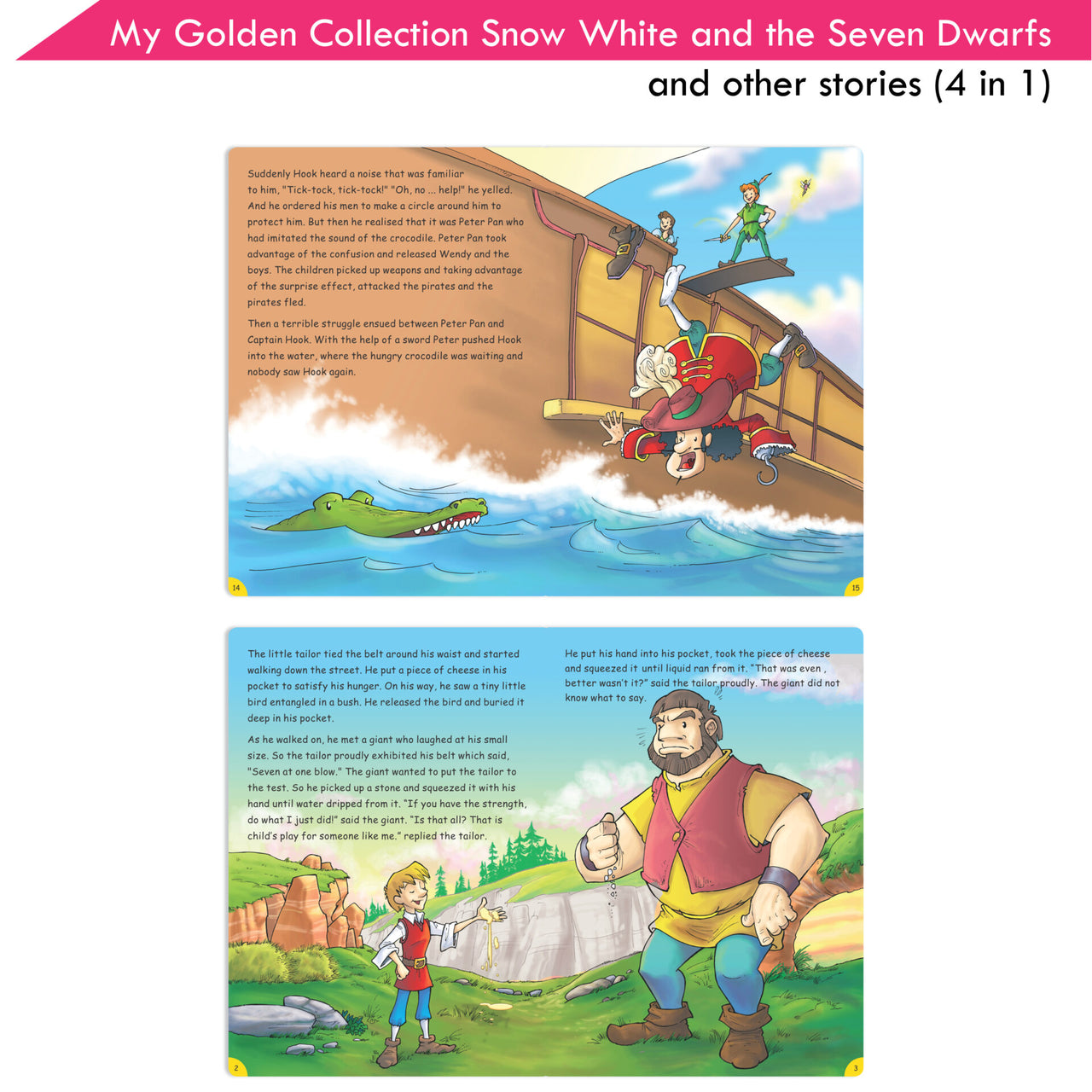 Jolly Kids My Golden Collection Volume 3 Snow White & The Seven Dwarfs & Other 4 in 1 Bedtime Stories| Ages 3-8 Year - Distacart