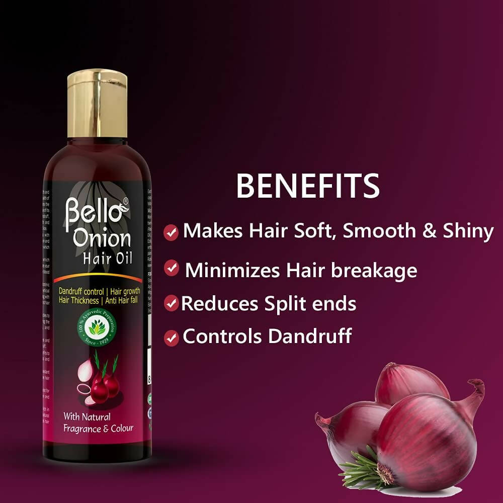 Bello Herbals Onion Hair Oil - Distacart