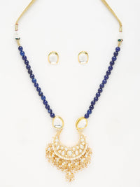 Thumbnail for Stone Kundan Neckpiece With Studs - Ruby Raang - Distacart