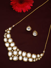 Thumbnail for Gold Kundan Choker With Studs - Ruby Raang - Distacart