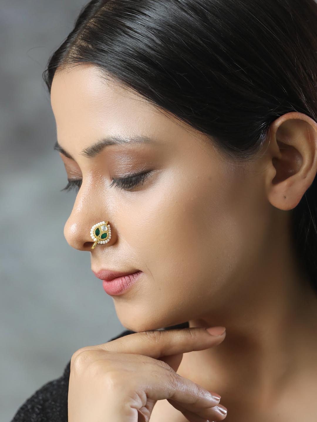 Kundan nose pin online sale