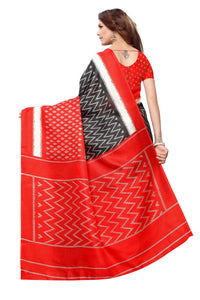 Thumbnail for Vamika Red Kalamkari With Jhalar Khadi Silk Saree In Latest Fashion - Distacart