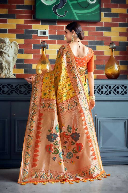 Wedding Designer Banarasi Soft Silk Paithani Patola Saree