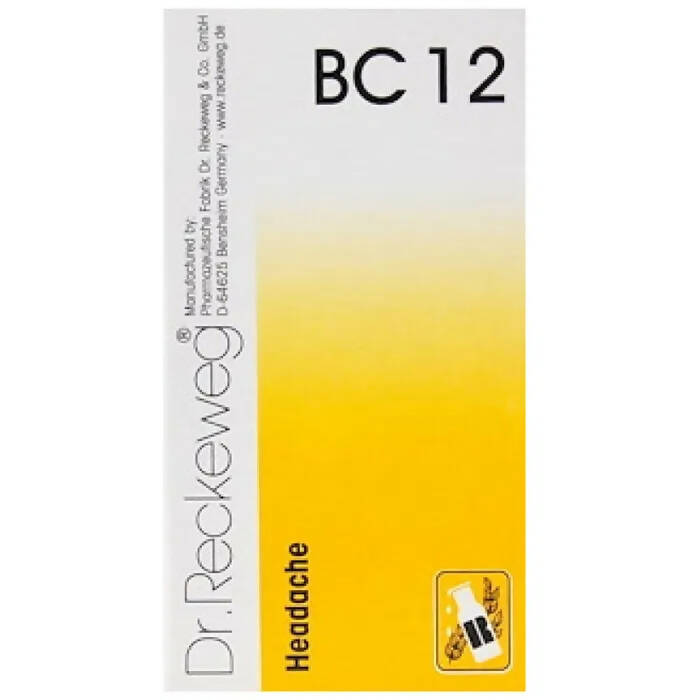 Dr. Reckeweg Bio-Combination 12 (BC 12) Tablets - Distacart