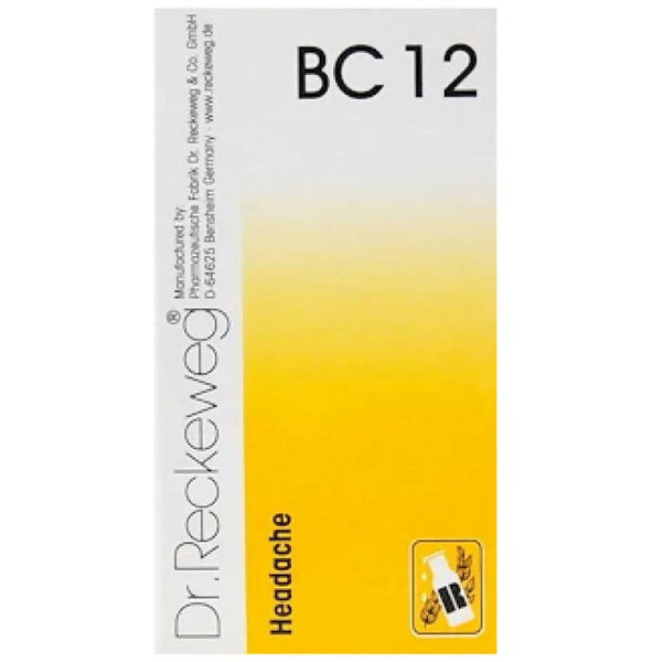 Dr. Reckeweg Bio-Combination 12 (BC 12) Tablets - Distacart