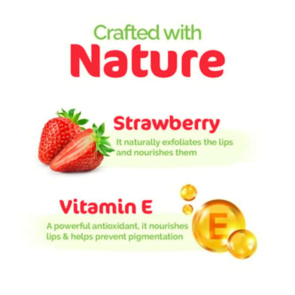Mamaearth Nourishing Tinted 100% Natural Lip Balm With Vitamin E & Strawberry - Distacart