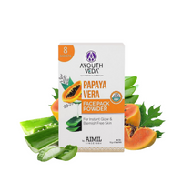 Thumbnail for Ayouthveda Papaya Vera Face Pack Powder - Distacart