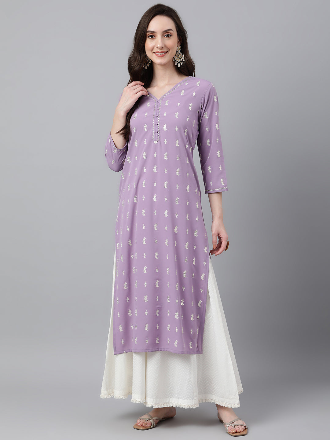 Purple Kurtis Leggings - Buy Purple Kurtis Leggings online in India