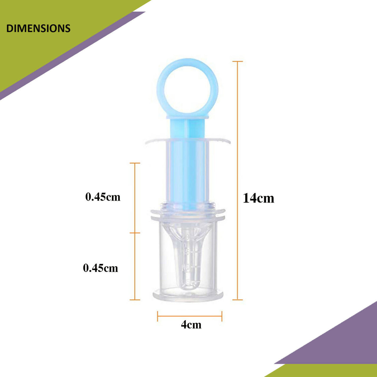 Safe-O-Kid Silicone made BPA free medicine Feeder cum Dropper for Kids- Blue - Distacart