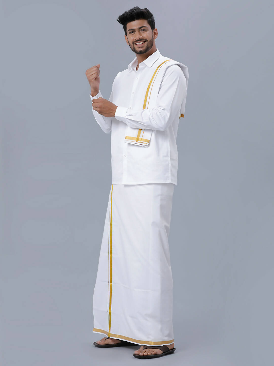 Ramraj Cotton Dhoti's For Men (White, Free Size) - Shop online at