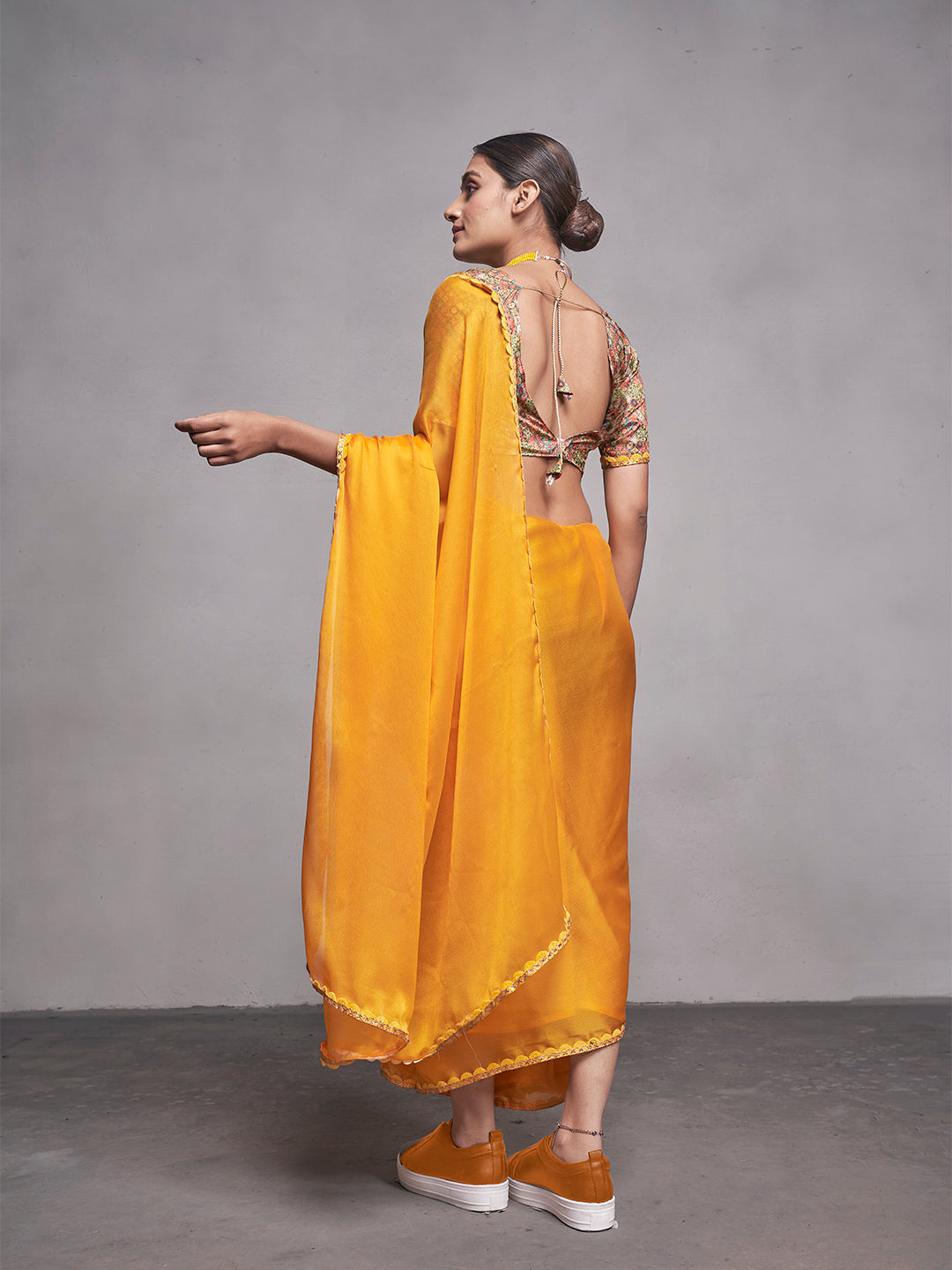 Bollywood Style Designer Satin Silk Saree Party Wear Saree Exclusive Saree  With Sequence Work Blouse - Aruna - 4186516