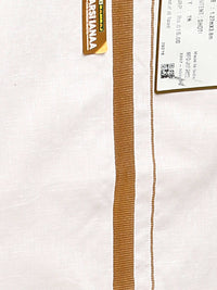 Thumbnail for Ramraj Cotton Premium Wedding White Regular Dhoti, Shirt & Towel Set Arathi 1/2