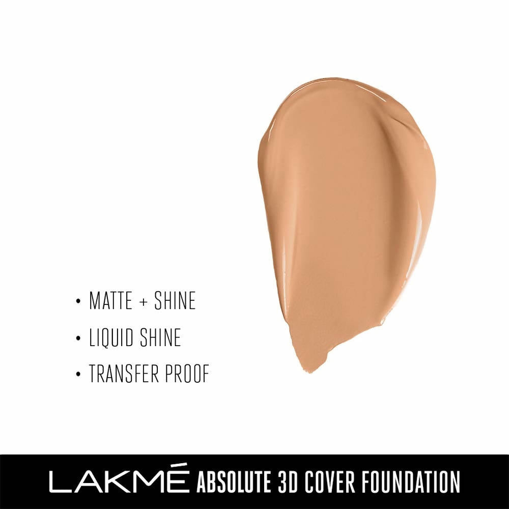 Lakme Absolute 3D Cover Foundation - Cool Cinnamon - Distacart