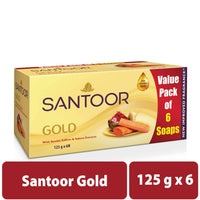 Thumbnail for Santoor Gold Bathing Bar Soap with Kashmiri Saffron & Sandal - Distacart