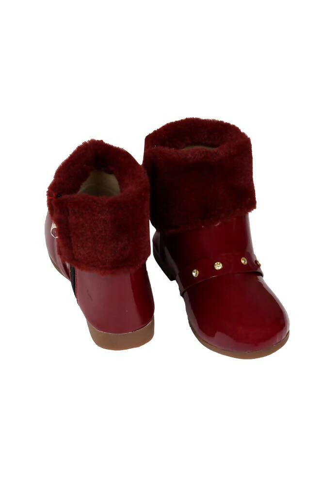 girls maroon boots