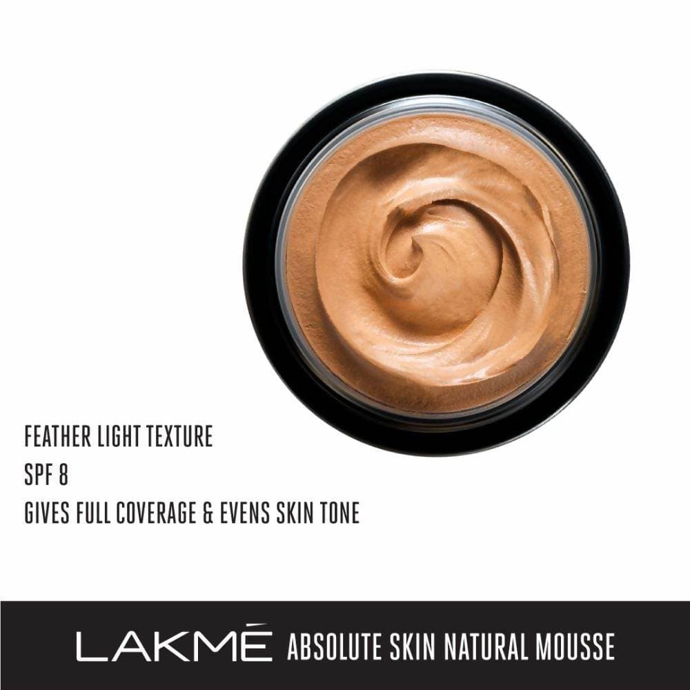 Lakme Absolute Skin Natural Mousse - Golden Light - Distacart