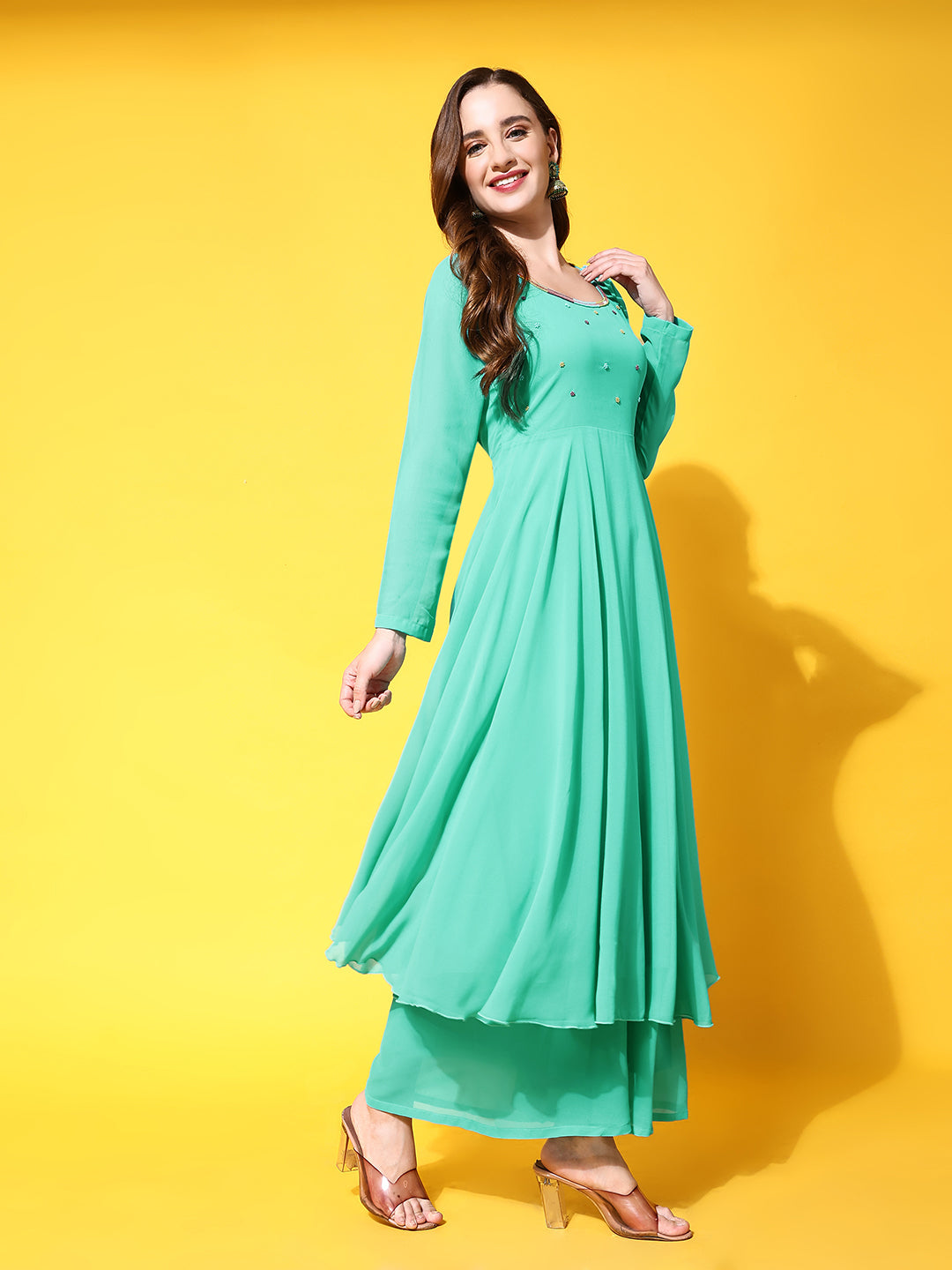 Buy Teal Dresses for Women by Tior Online