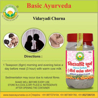 Thumbnail for Basic Ayurveda Vidaryadi Churna (Veerya-Vardhak) Directions