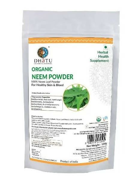 Dhatu Organics & Naturals Neem Leaf Powder - Distacart