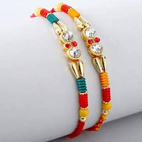 Thumbnail for American Diamond Rakhi Set of 2