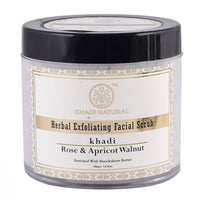 Thumbnail for Khadi Natural Rose & Apricot Walnut Herbal Exfoliating Facial Scrub