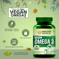 Thumbnail for Himalayan Organics Vegan Omega 3 90 Vegetarian Capsules