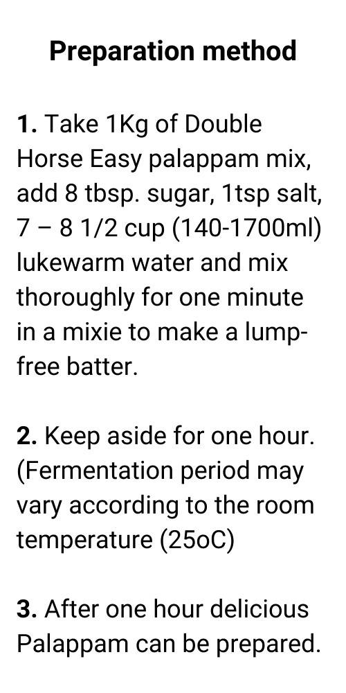 Double Horse Easy Palappam Mix