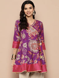 Thumbnail for Ahalyaa Women's Traditional wear Tunic - Purple - Distacart