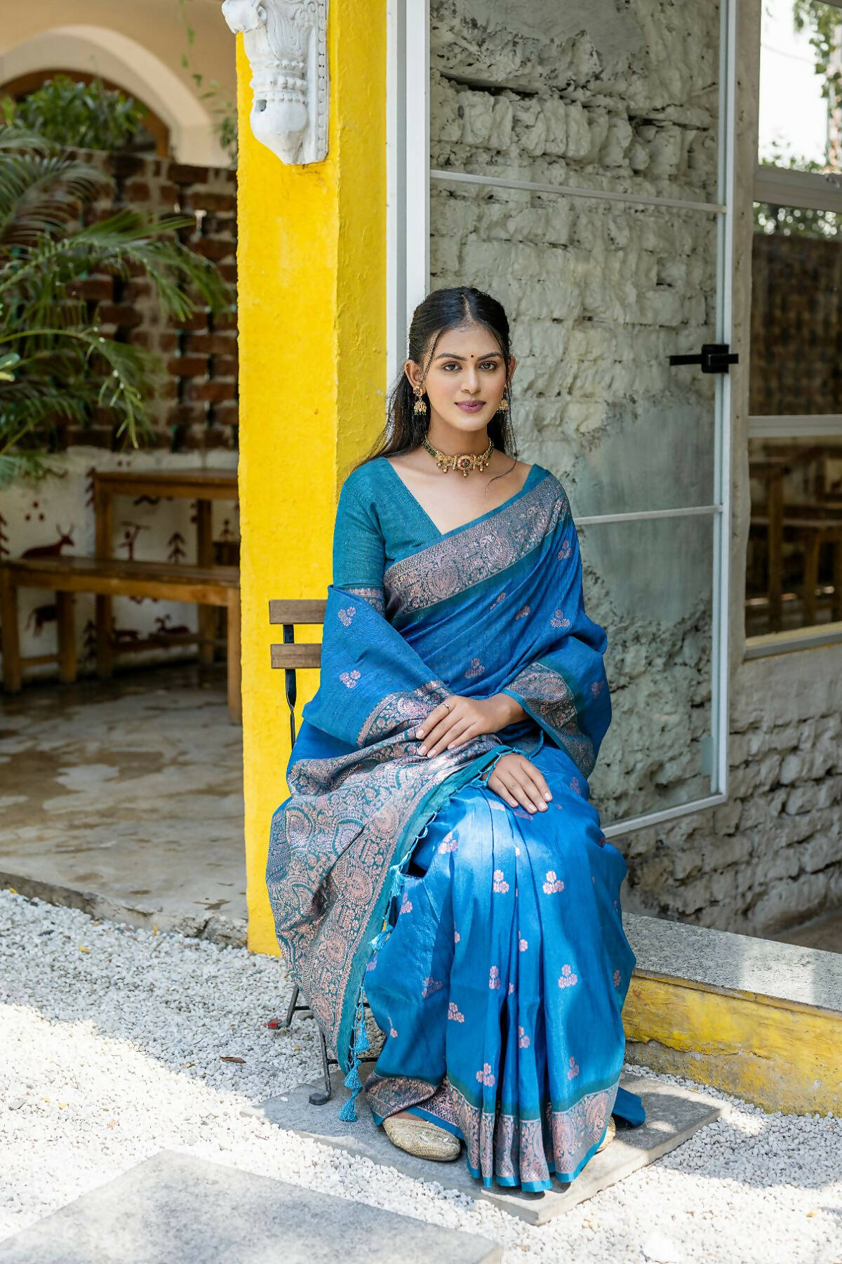 By Riwazo Firozi Banarasi Silk Saree