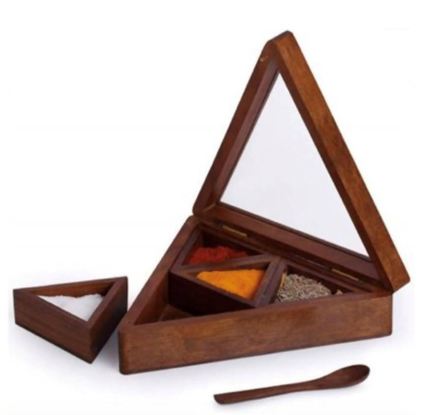 Buy Collectibles India Wooden Masala Box Online at Best Price