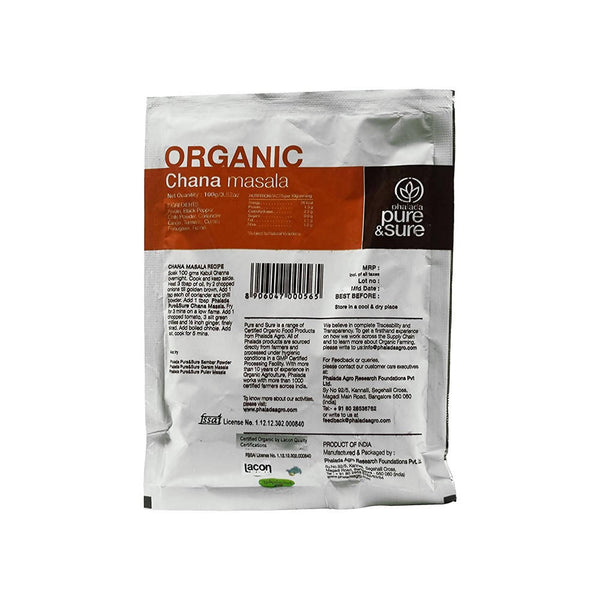 Buy Pure And Sure Organic Chana Masala Online At Best Price Distacart