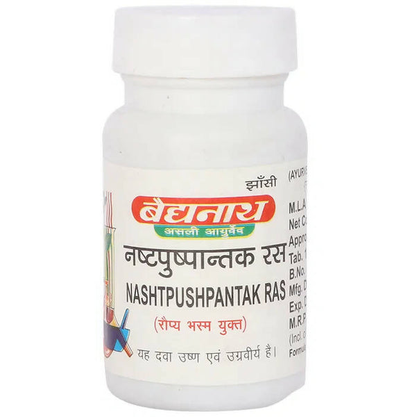 Baidyanath Jhansi Nashtpushpantak Ras Tablets - Distacart