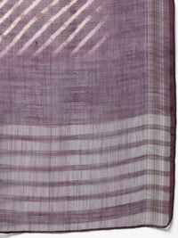 Thumbnail for Myshka Marron Silk Blend Solid Sleeveless Round Neck Kurta Palazzo Dupatta Set