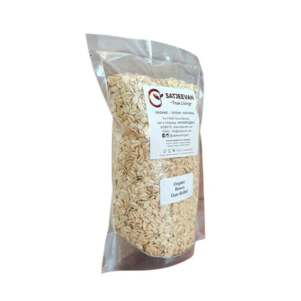 Buy Satjeevan Organic Brown Oats Rolled Online at Best Price | Distacart