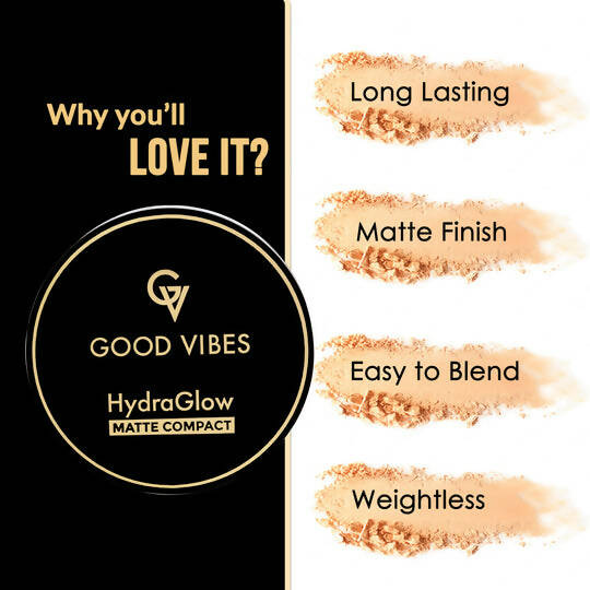 Good Vibes HydraGlow Matte Compact - Beige Buff 03 - Distacart