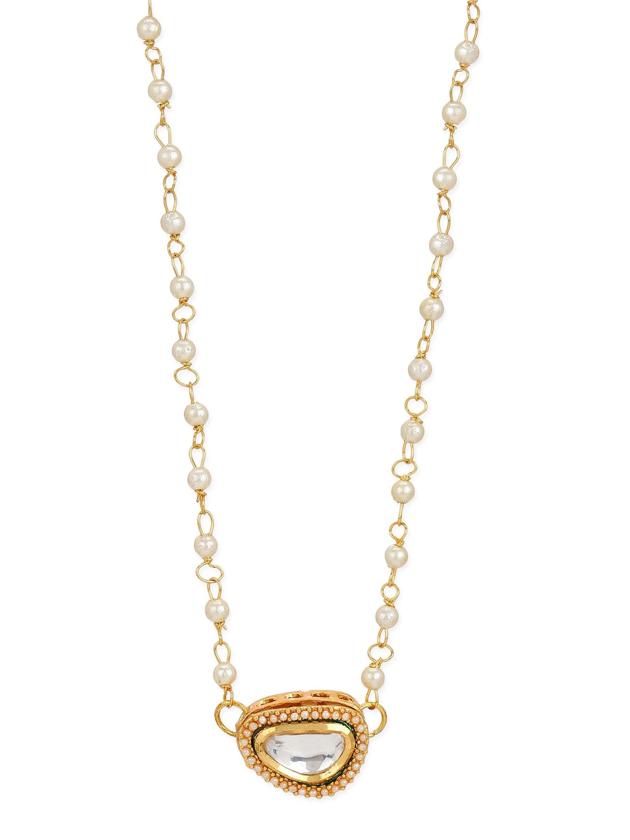 Gold-Plated White Brass Chain - Ruby Raang - Distacart