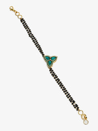 Thumbnail for Women's Black Kundan Mangalsutra Bracelet - Ruby Raang - Distacart