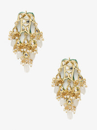 Thumbnail for White Contemporary Drop Earrings - Ruby Raang - Distacart