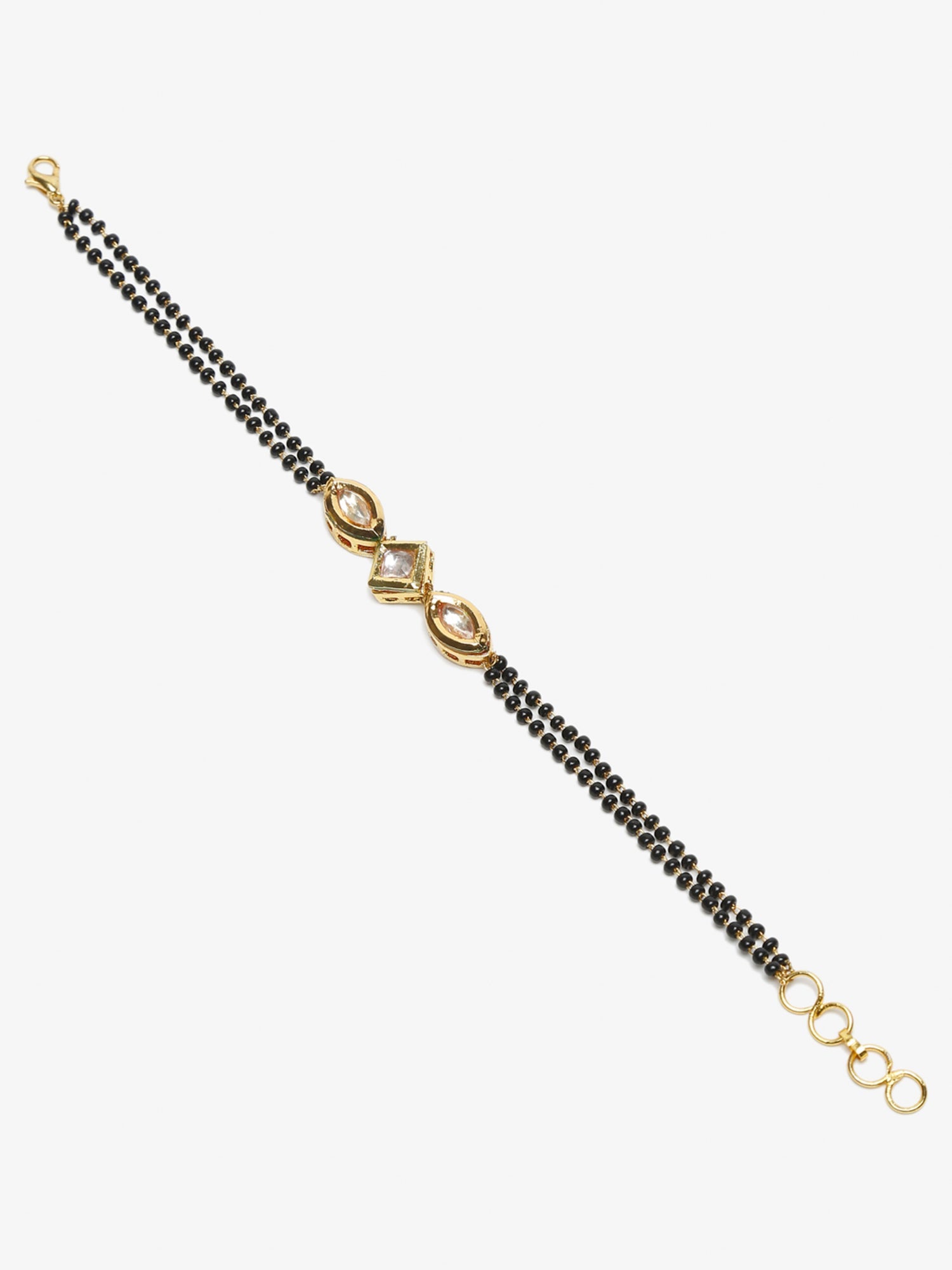 Small Gold Beads Mangalsutra Bracelet - Swaabhi