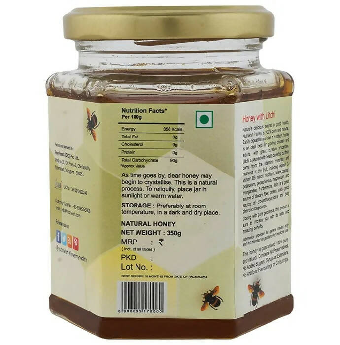 Nutriwish 100% Pure Organic Honey Litchi - Distacart