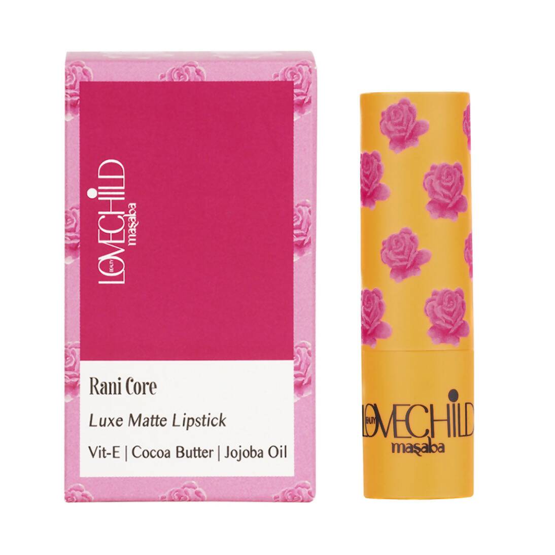 LoveChild By Masaba Gupta Rani Core Luxe Matte Lipstick - Poppy Pink - Distacart