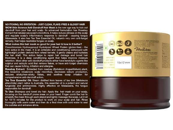 Wow Skin Science Rosebay Extract & Tea Tree Essential Oil Anti-Dandruff Hair Mask