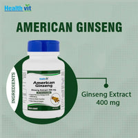 Thumbnail for Healthvit American Ginseng Capsules - Distacart