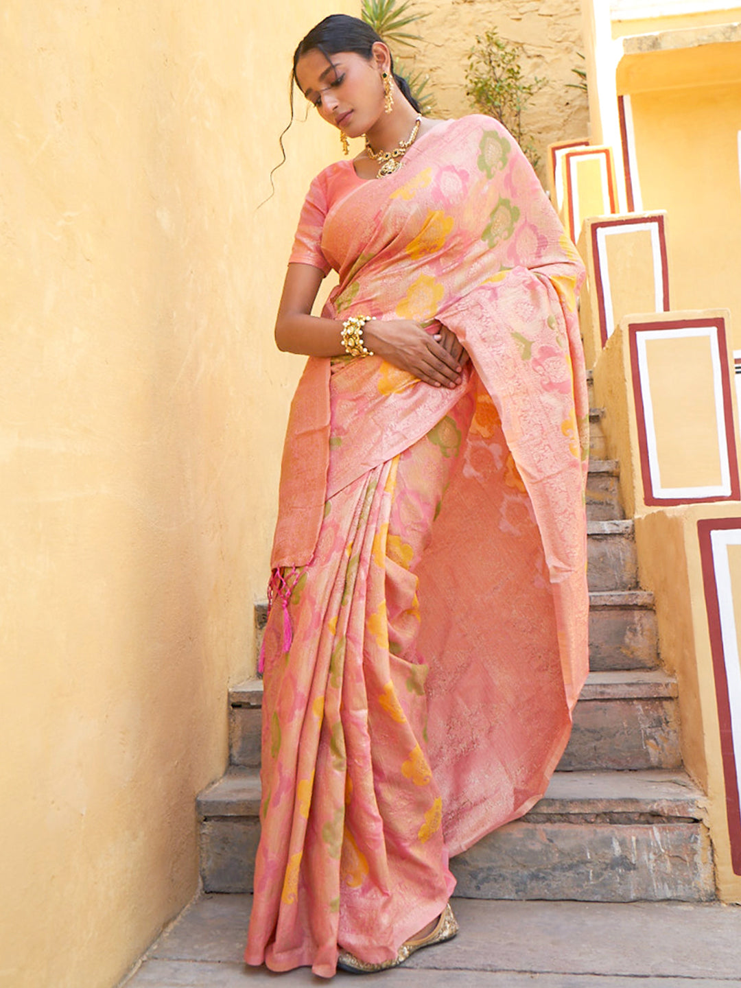 Dazzling Chanderi Silk Sarees in Pure & Traditional Styles
