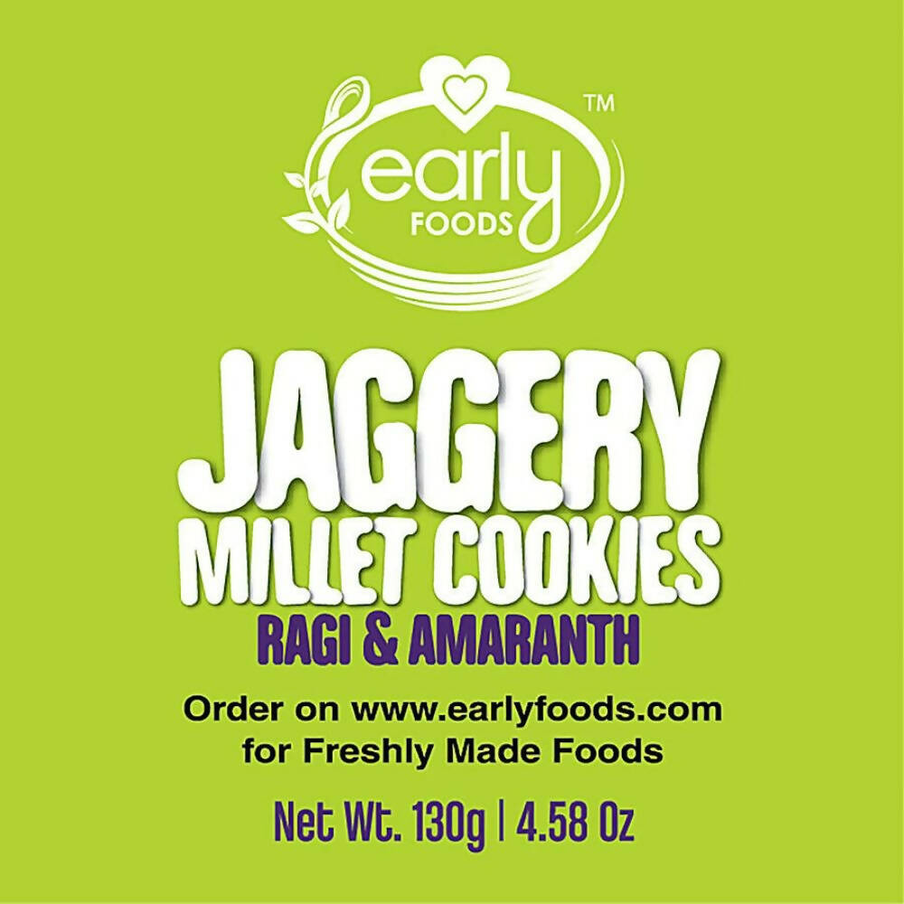 Early Foods Ragi Amaranth Jaggery Millet Cookies - Distacart