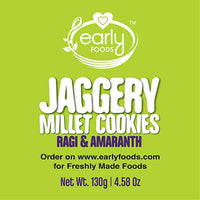 Thumbnail for Early Foods Ragi Amaranth Jaggery Millet Cookies - Distacart