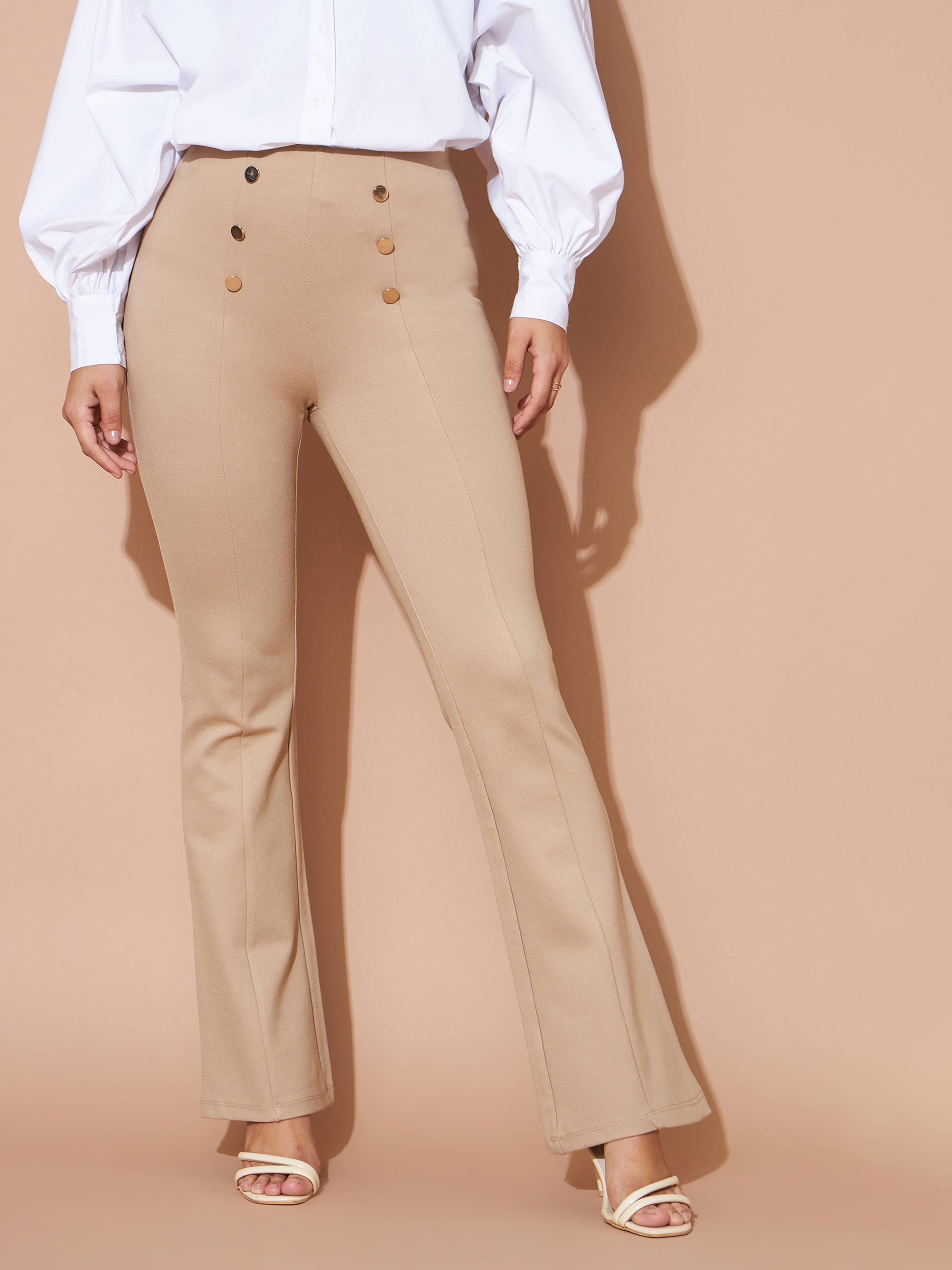 Beige, Trousers For Women, Shop Online